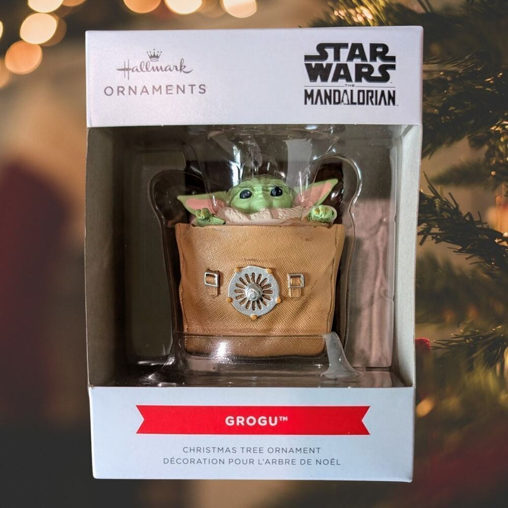 Hallmark Ornaments Star Wars Mandalorian Grogu Christmas Tree Ornament Baby Yoda